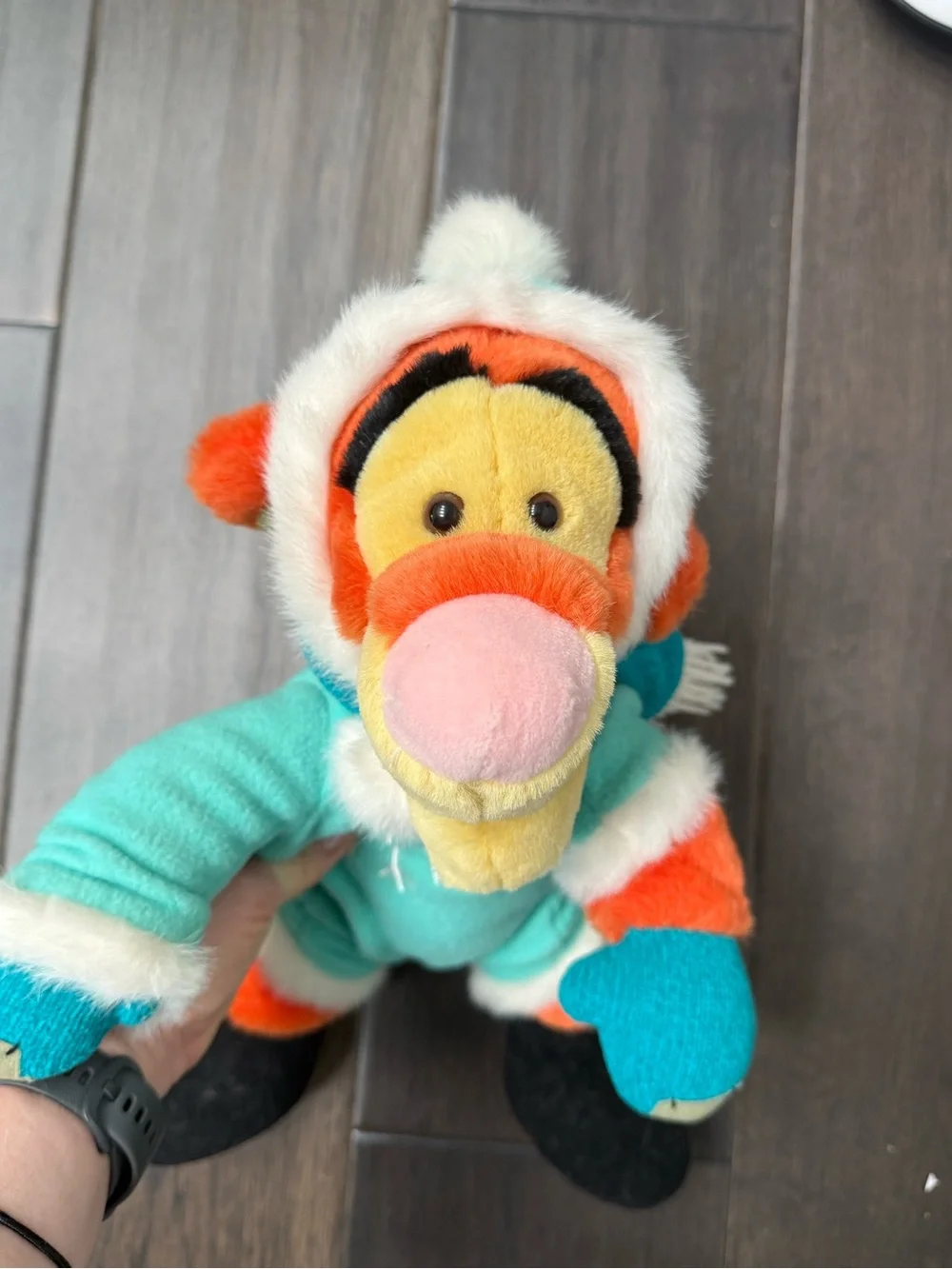2000s Disney World exclusive Tigger winter holiday plush stuffy